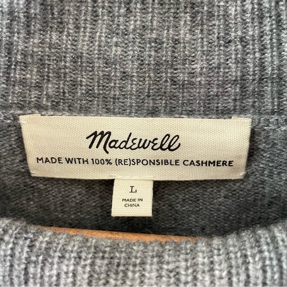 Madewell | Cashmere Grey Turtleneck Sweater, Like New, size Large - Picture 11 of 11